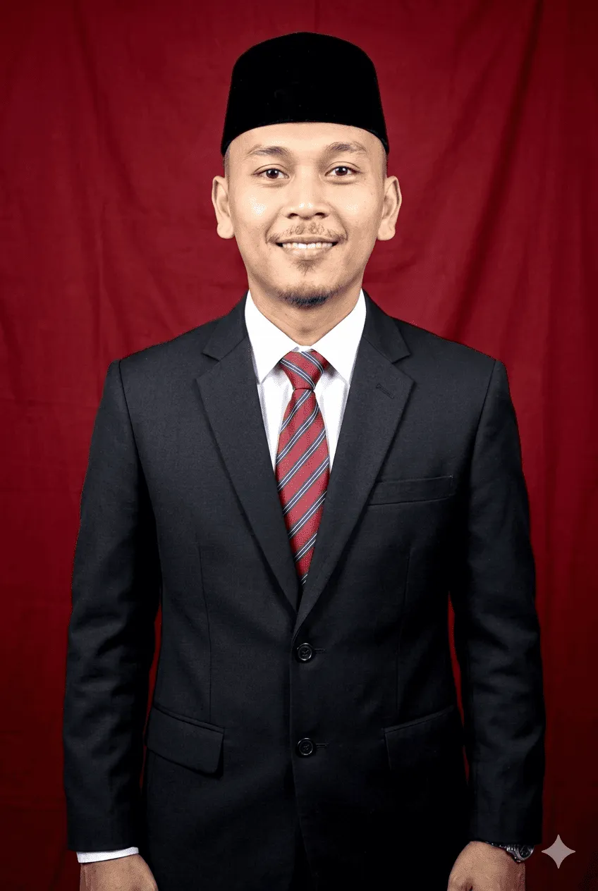 Arsindo Irmawan, S.T - Calon Wali Nagari Aie Tajun Lubuk Alung dalam poster kampanye dengan latar belakang Rumah Gadang dan pemandangan Sumatera Barat